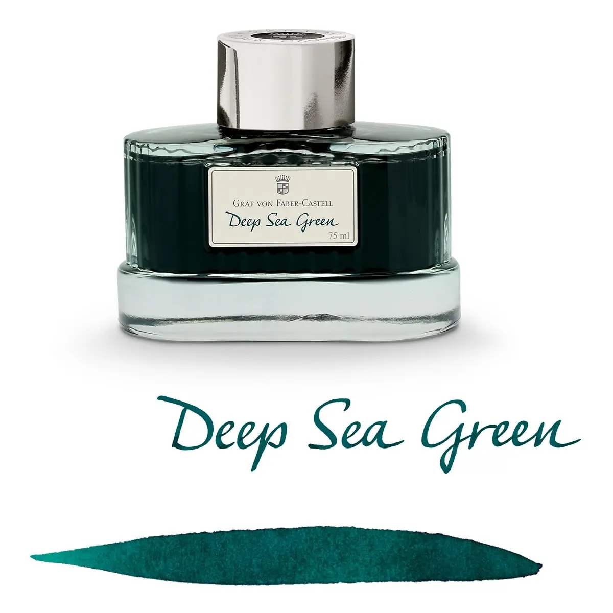 Graf Von Faber-Castell, Tintenglas, 75 Ml, Deep Sea Green 1