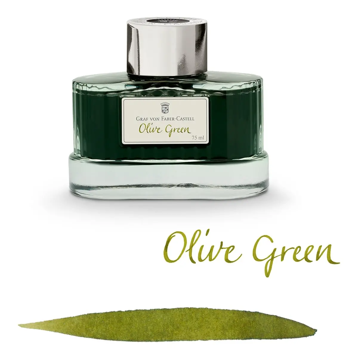 Graf Von Faber-Castell, Tintenglas, 75 Ml, Olive Green 1