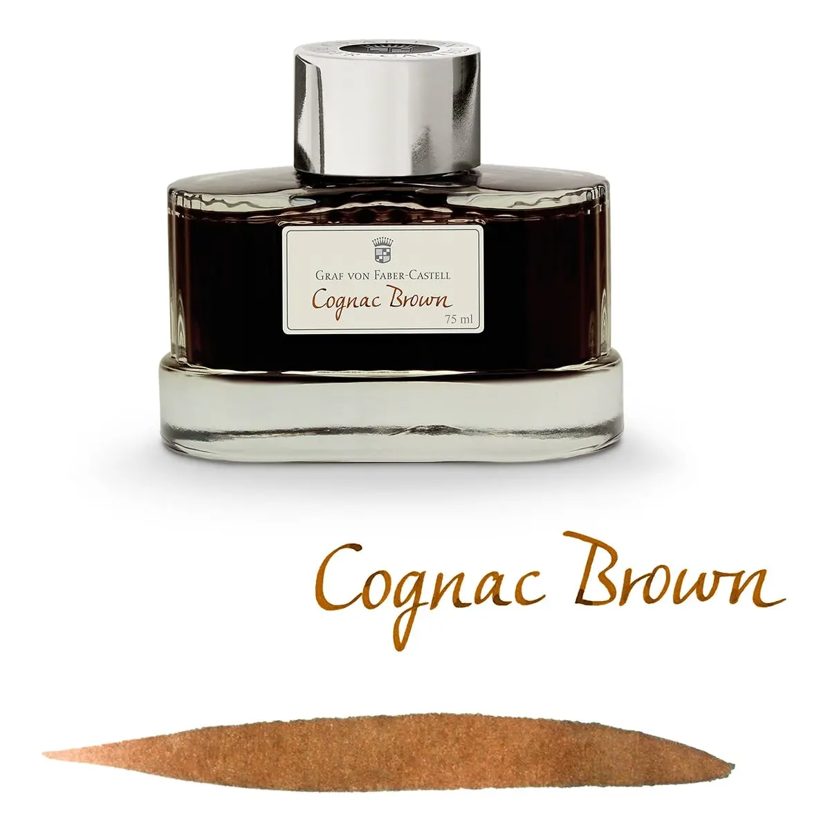 Graf Von Faber-Castell, Tintenglas, 75 Ml, Cognac Brown 1