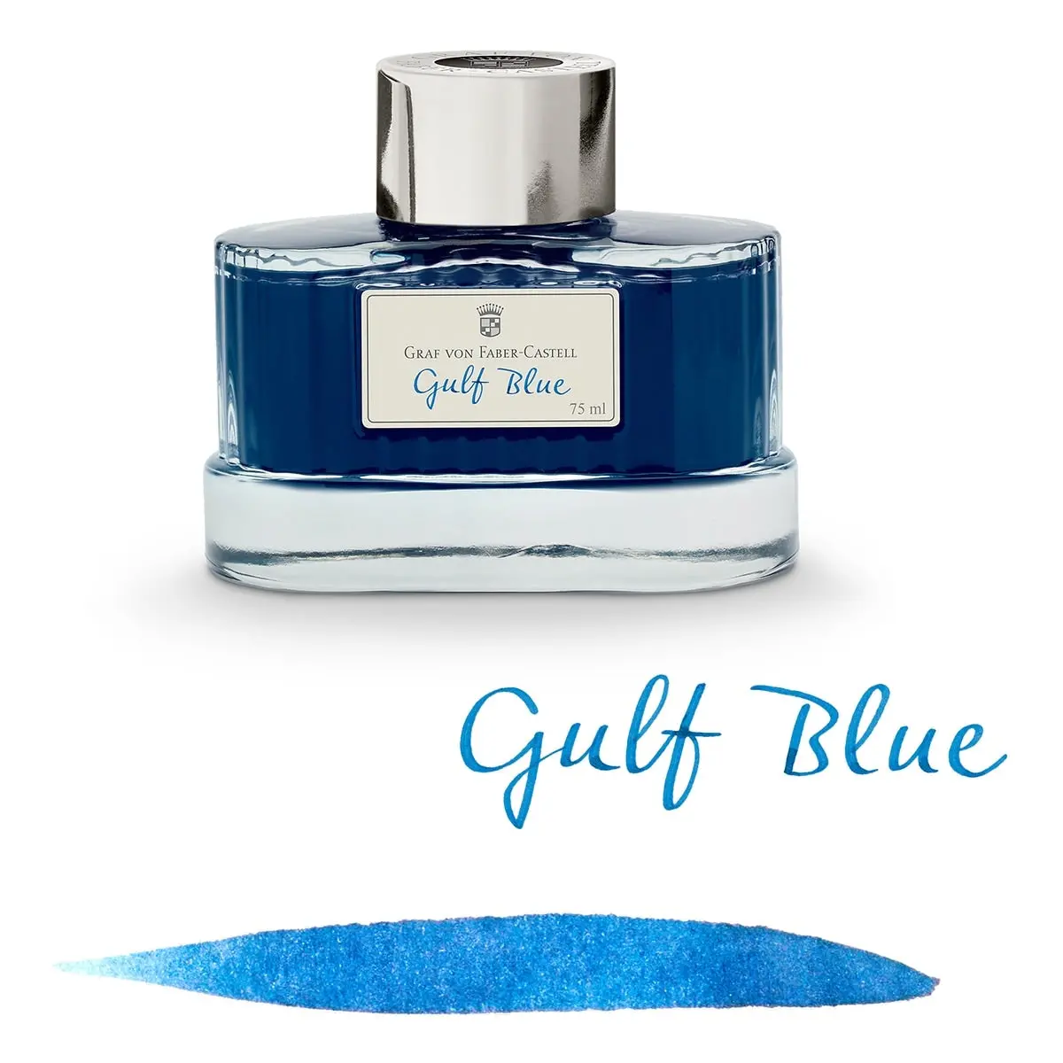 Graf Von Faber-Castell, Tintenglas, 75 Ml, Gulf Blue 1