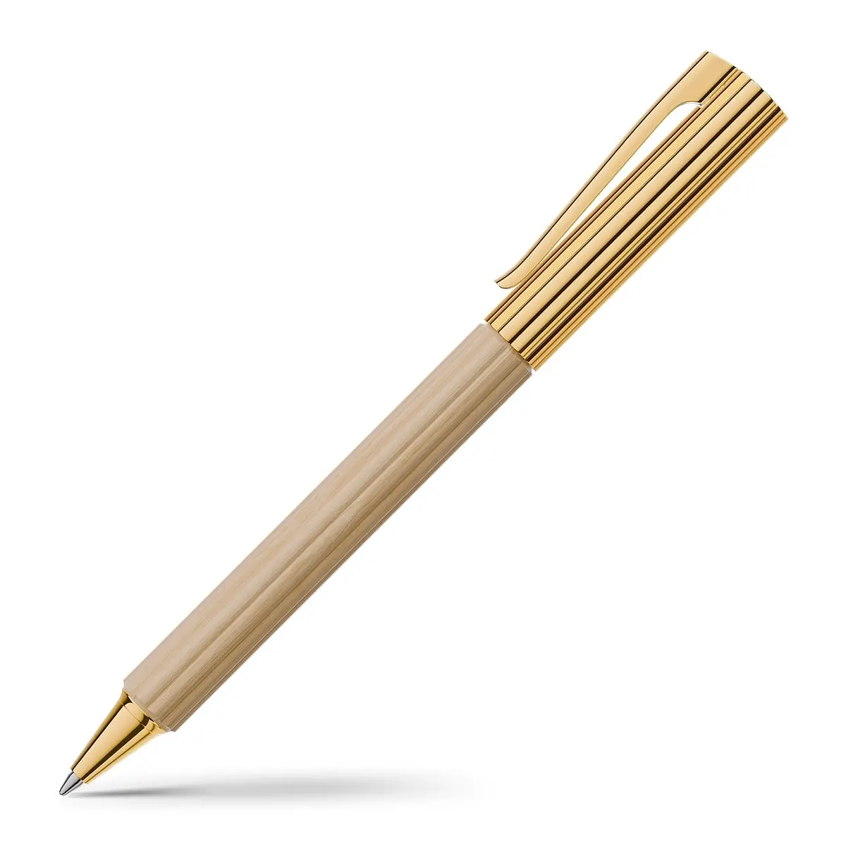 Graf Von Faber-Castell Kugelschreiber Bloom Hainbuche, Vergoldet, Creme 1