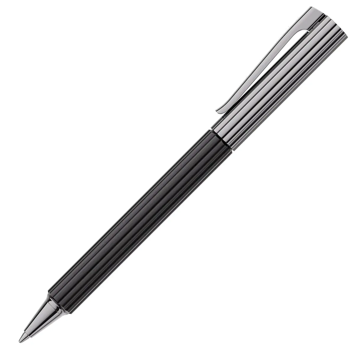 Graf Von Faber-Castell Kugelschreiber Bloom Ebenholz, Rutheniert, Schwarz 1