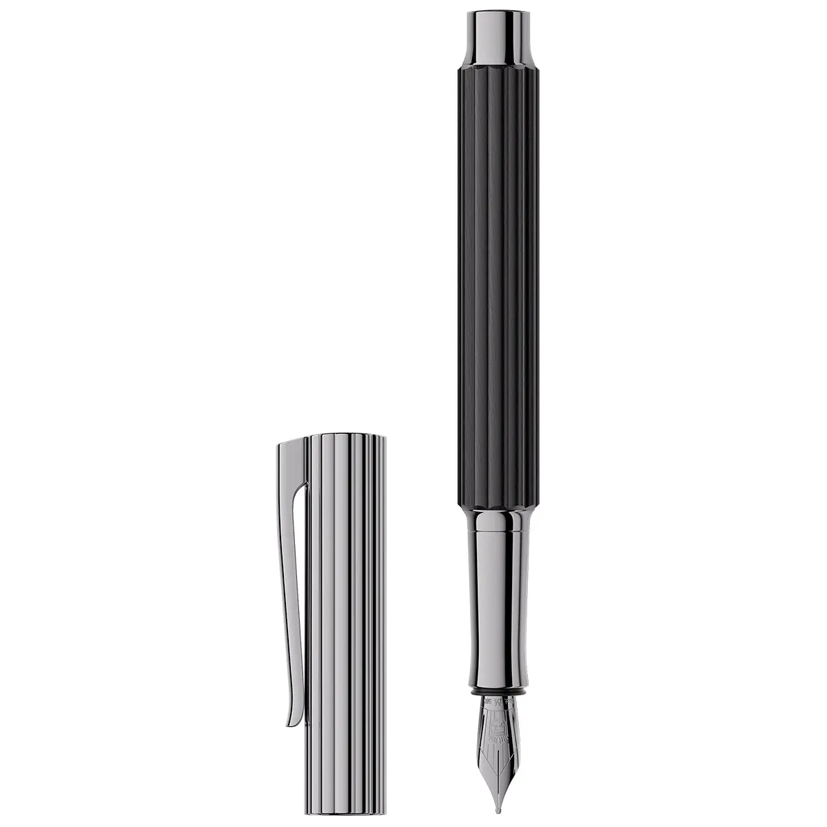 Graf Von Faber-Castell Füller Bloom Ebenholz, Rutheniert, 14Kt, Schwarz 1