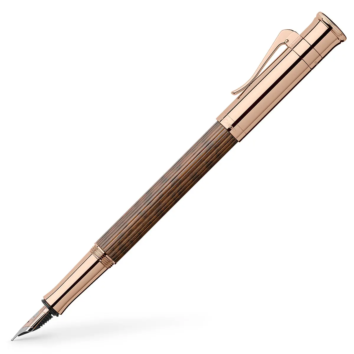 Graf Von Faber-Castell Füller Classic Snake Wood Rose Gold, 18Kt, Braun 1