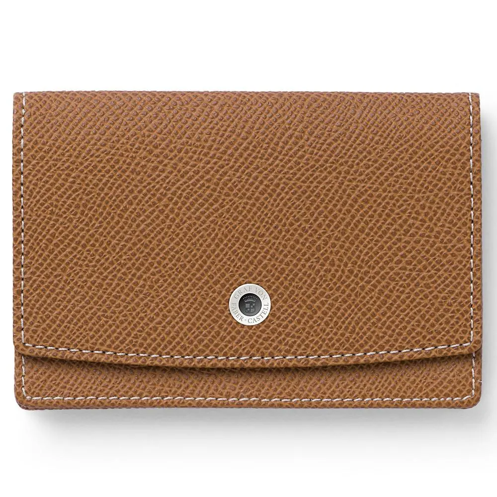 Graf Von Faber-Castell, Visitenkartenhalter, Genarbt, Cognac 1