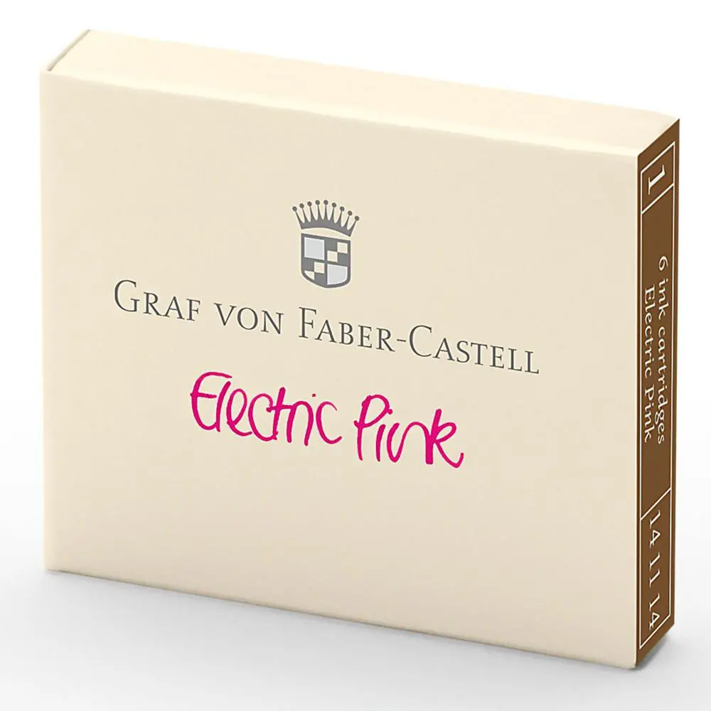 Graf Von Faber-Castell, Tintenpatrone, 6X, Electric Pink 1