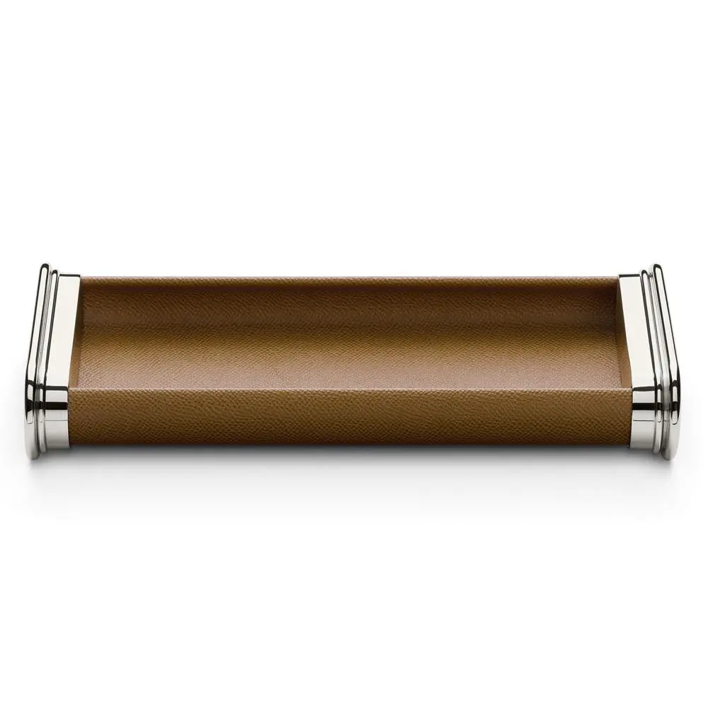 Graf Von Faber-Castell, Ablageschale Epsom, Mit Lederummantelung, Cognac 1