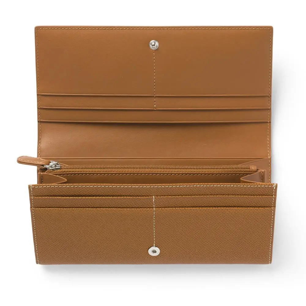 Graf Von Faber-Castell, Portemonnaie, Mit Druckknopf Genarbt, Cognac 1
