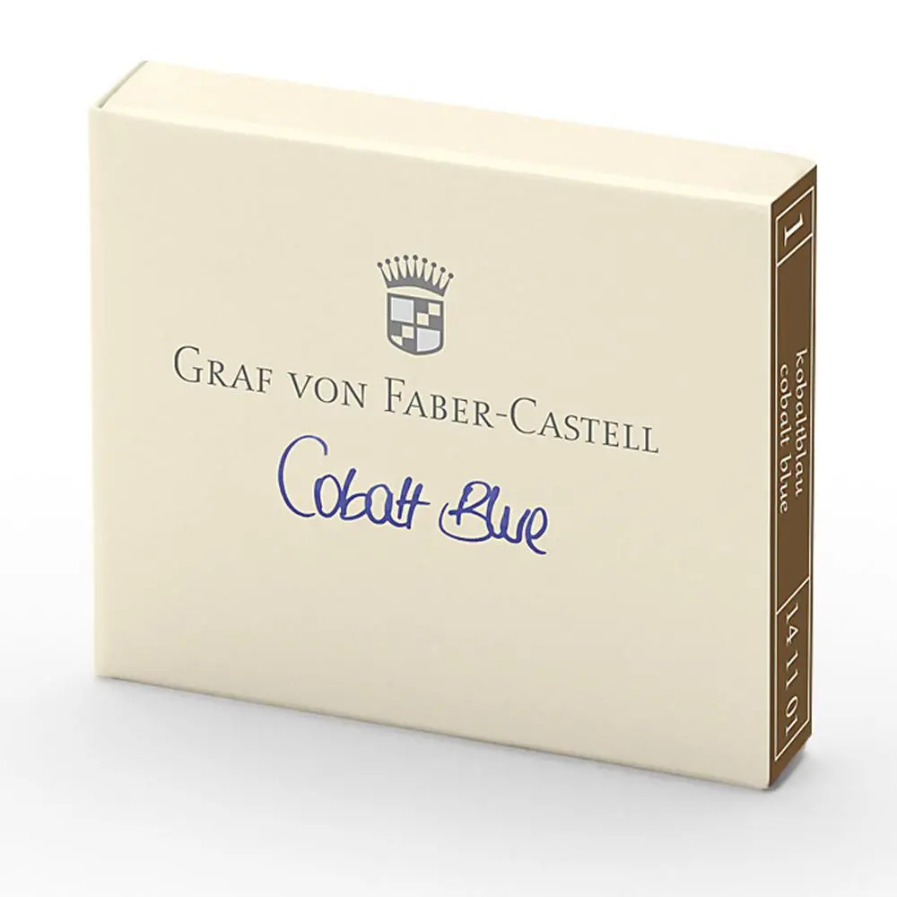 Graf Von Faber-Castell, Tintenpatrone, 6X, Cobalt Blue 1