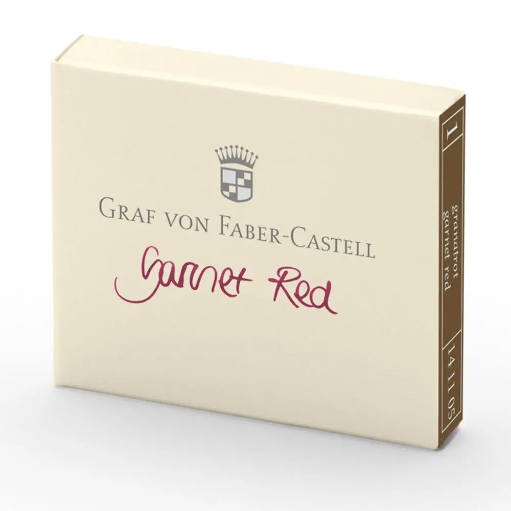 Graf Von Faber-Castell, Tintenpatrone, 6X, Garnet Red 1