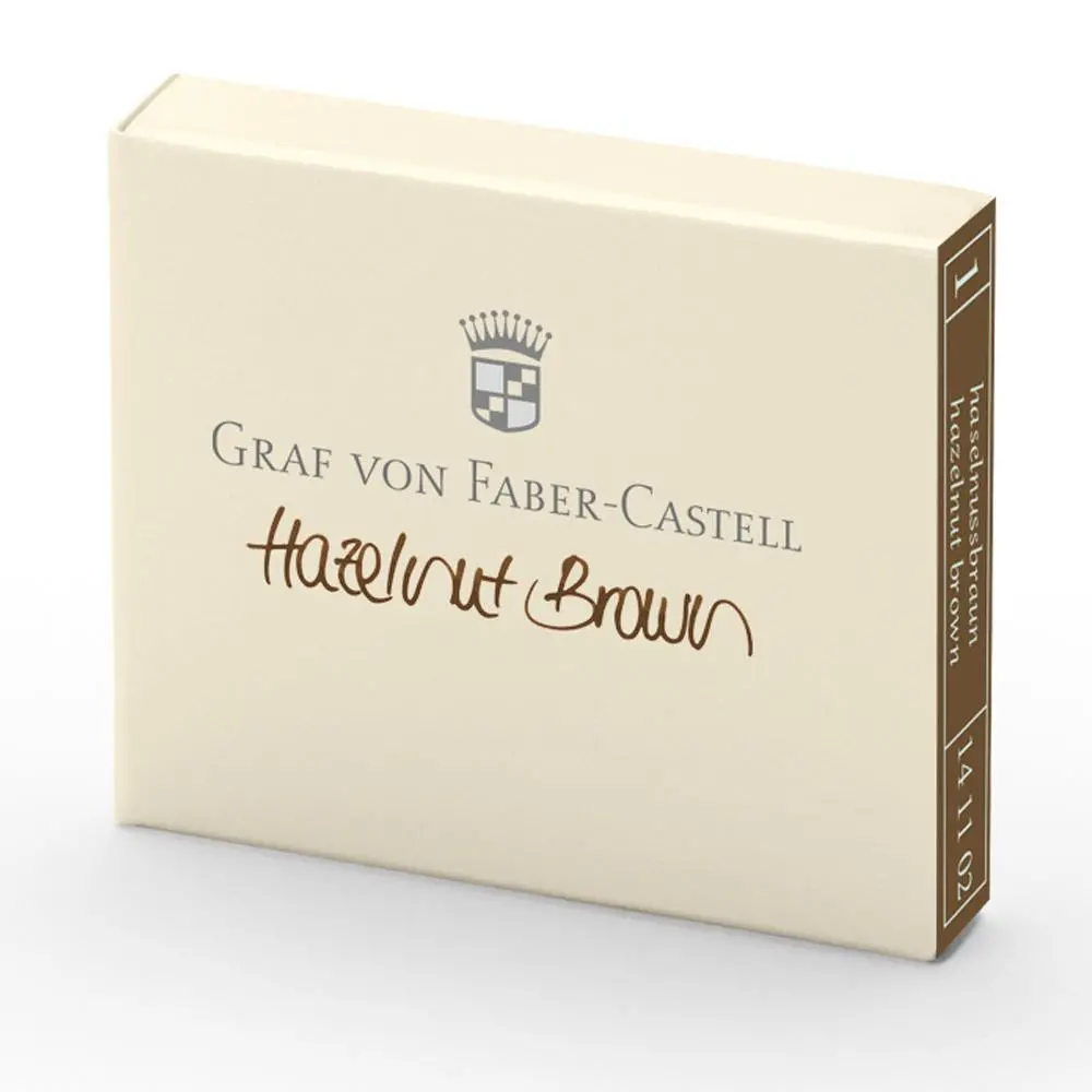 Graf Von Faber-Castell, Tintenpatrone, 6X, Hazelnut Brown 1