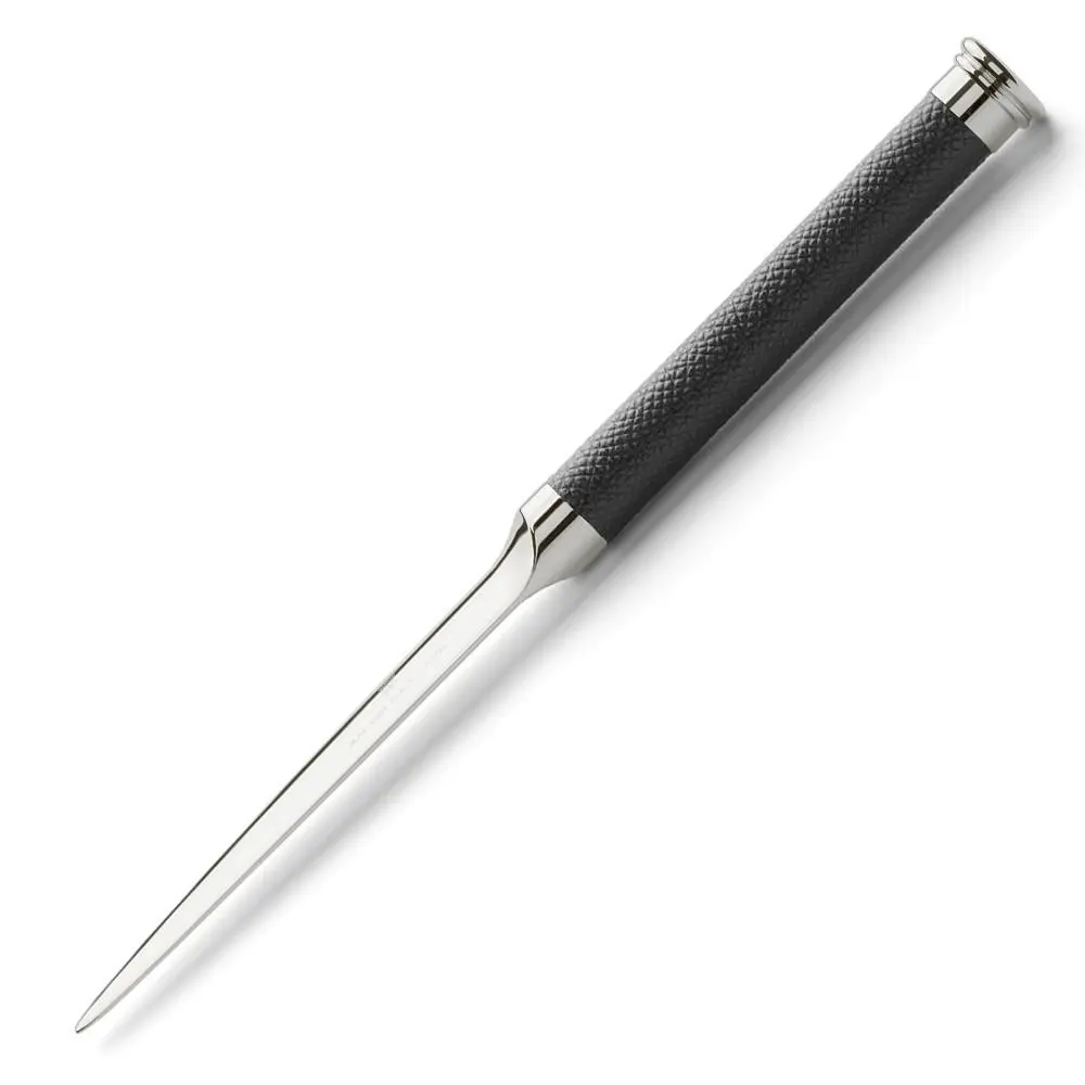Graf Von Faber-Castell, Brieföffner Epsom, Mit Lederummantelung, Schwarz 1