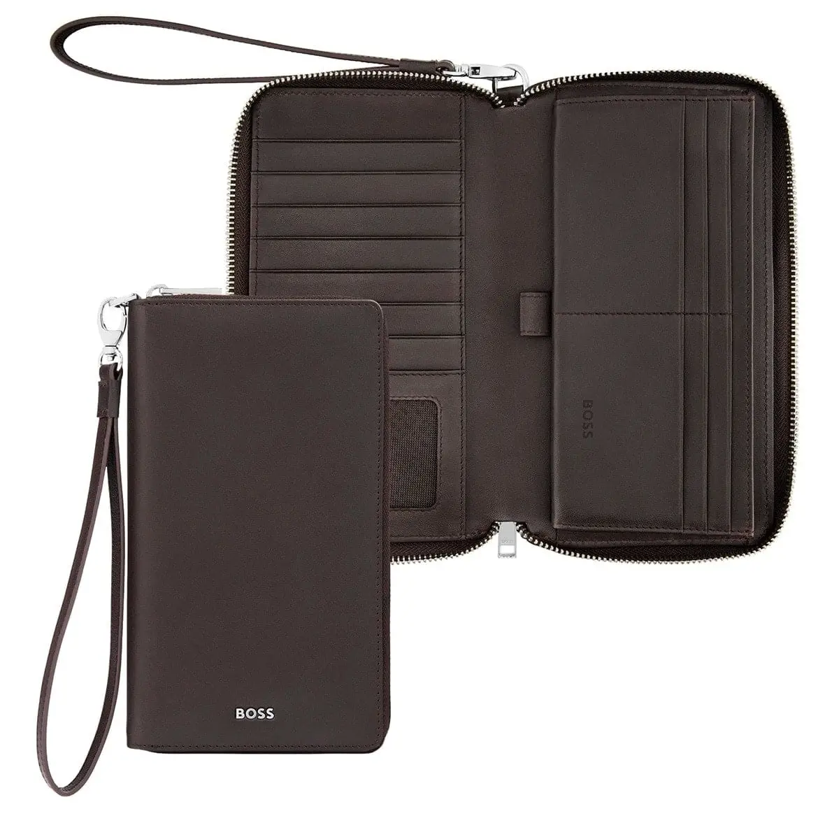 Hugo Boss Brieftasche Classic Smooth, Braun 1