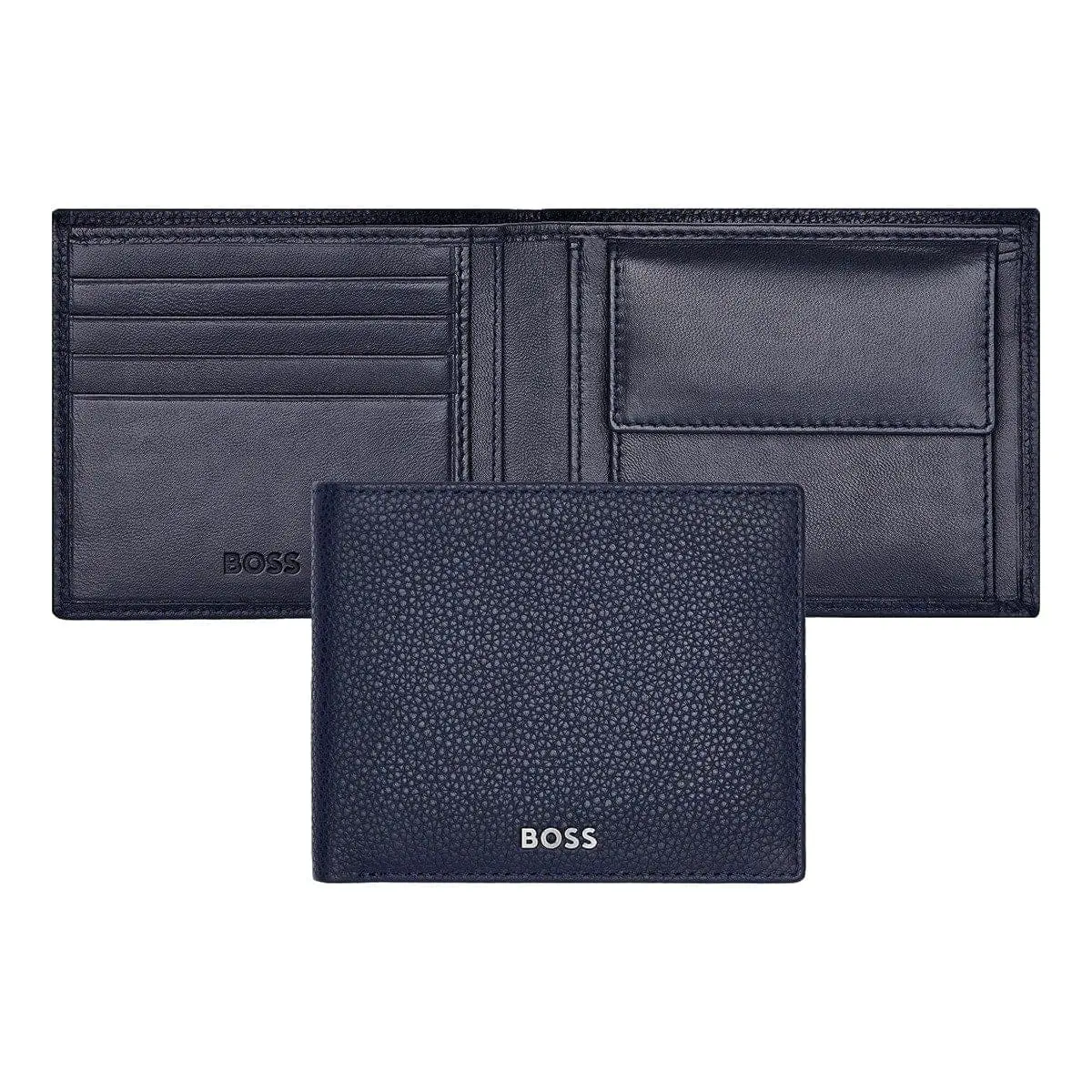 Hugo Boss Brieftasche & Geldbörse, Classic Grained, Navy 1