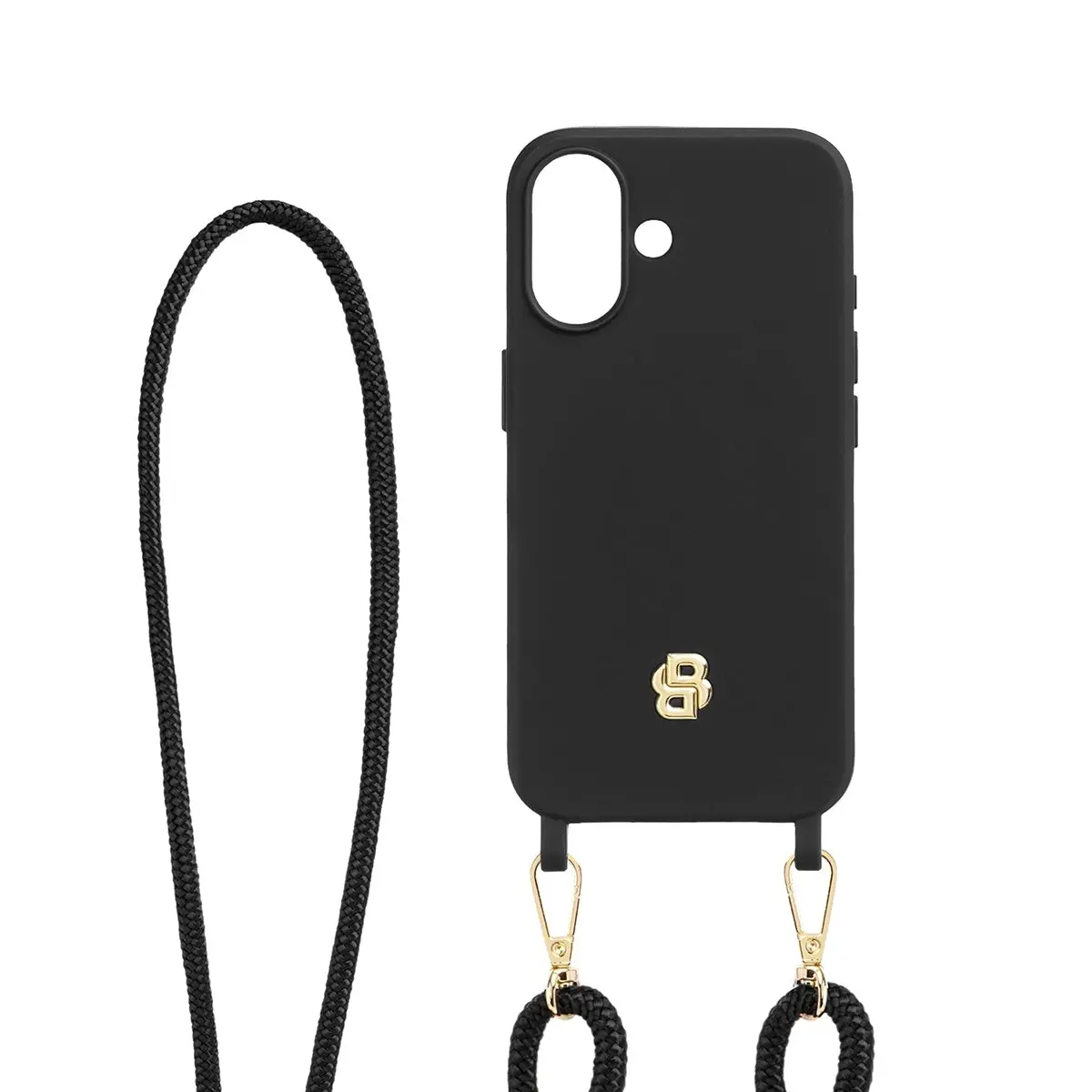 Hugo Boss Handyhülle Double B Iphone 16, Black & Gold 1