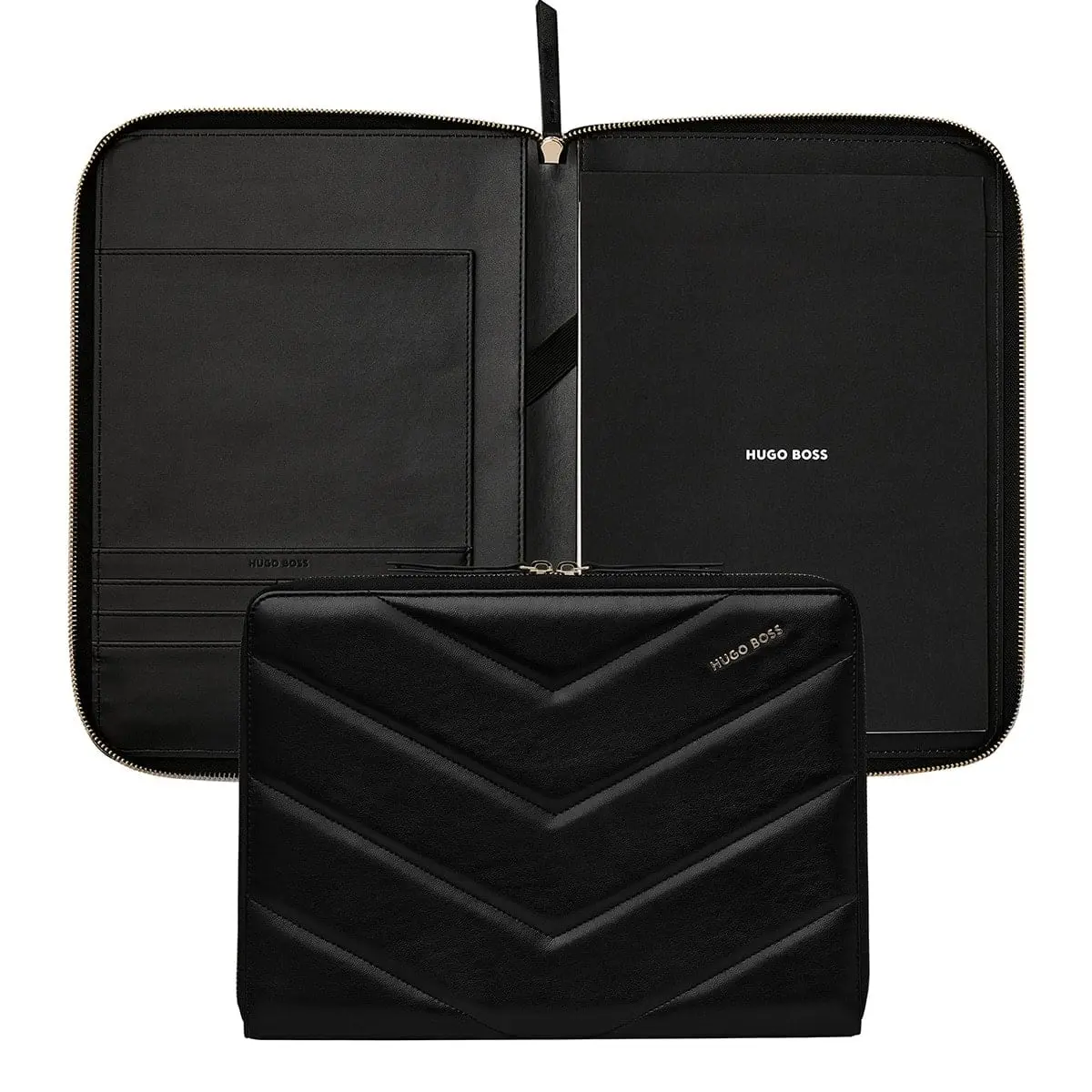 Hugo Boss, Schreibmappe Triga, A4, Schwarz 1