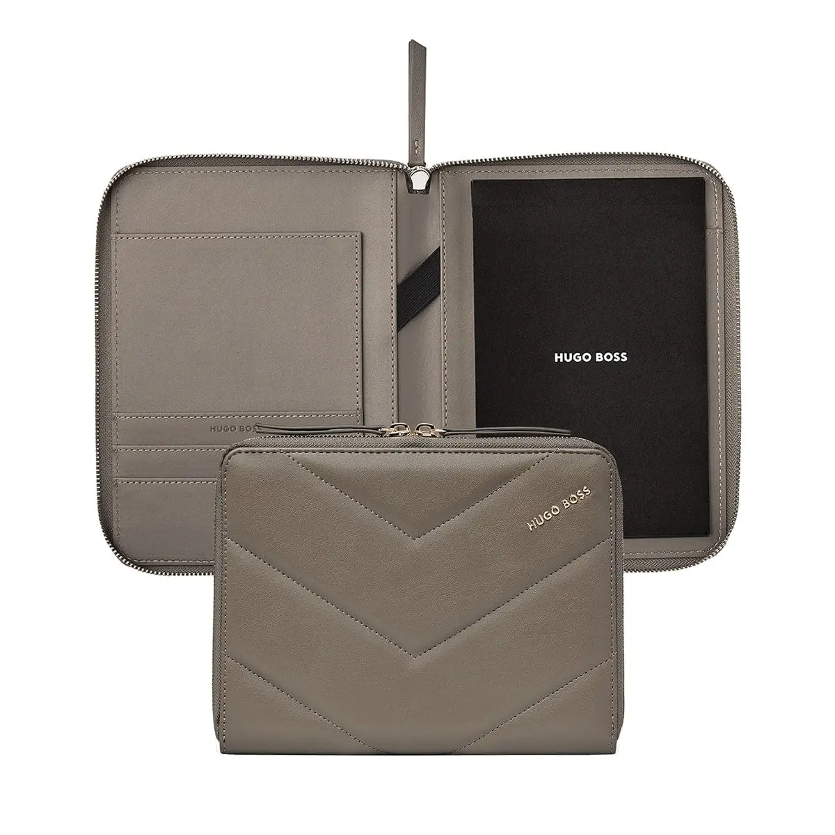 Hugo Boss, Schreibmappe Triga, A5, Taupe 1