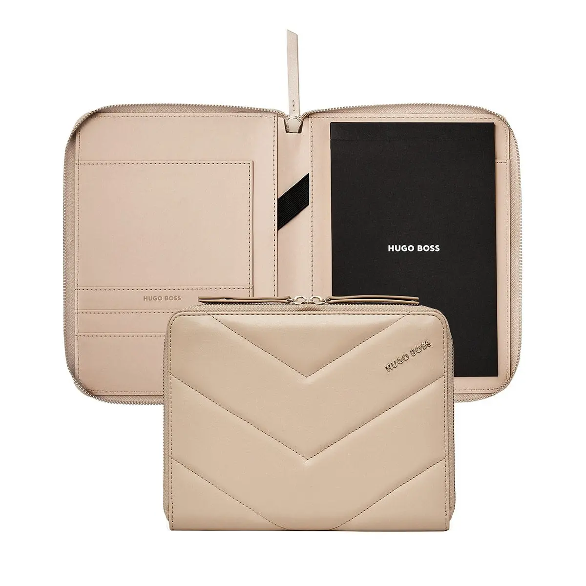 Hugo Boss, Schreibmappe Triga, A5, Beige 1