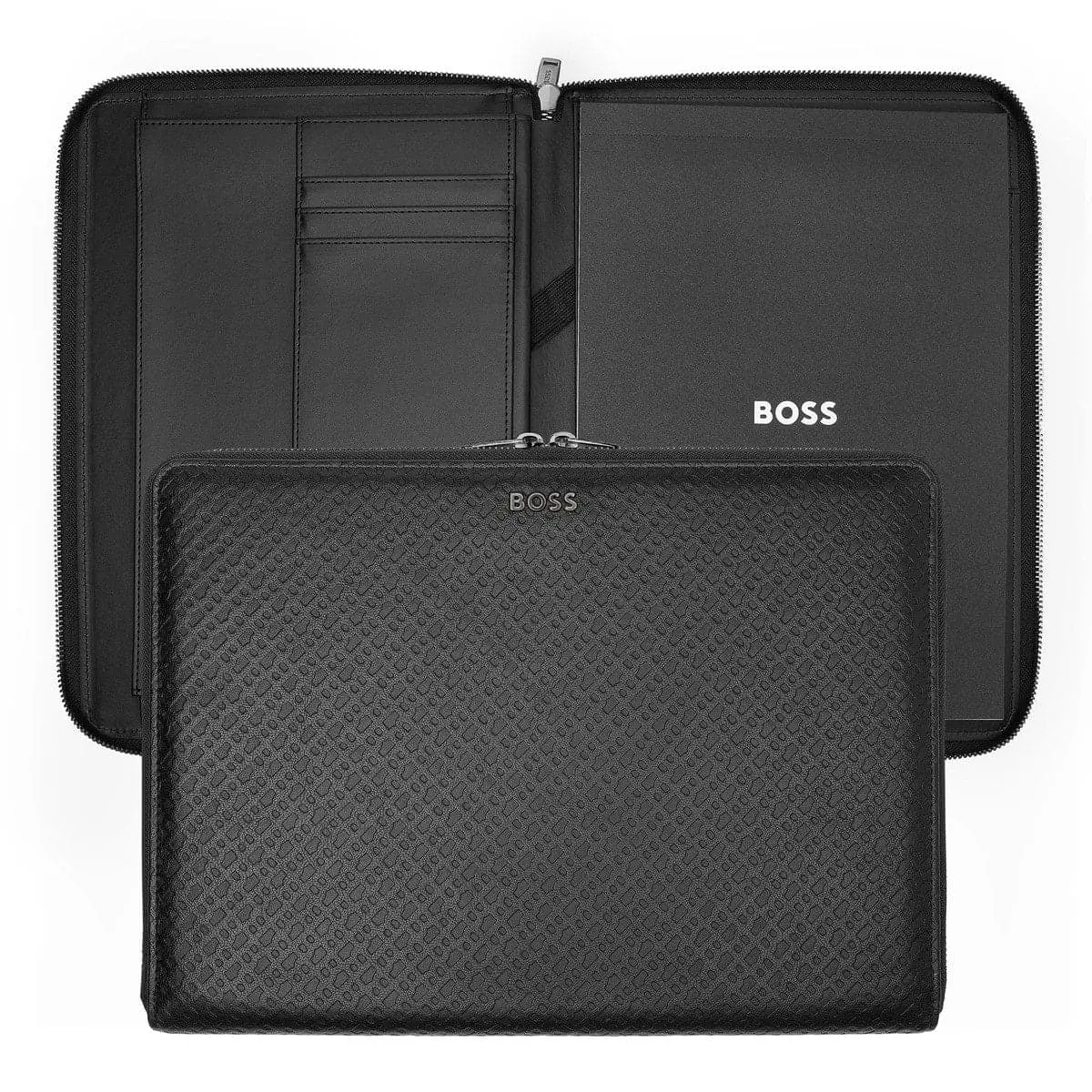 Hugo Boss, Konferenzmappe, Monogram Zipped, Black 1