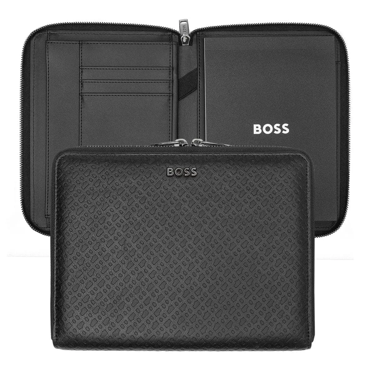 Hugo Boss, Konferenzmappe, Monogram Zipped, Black 1