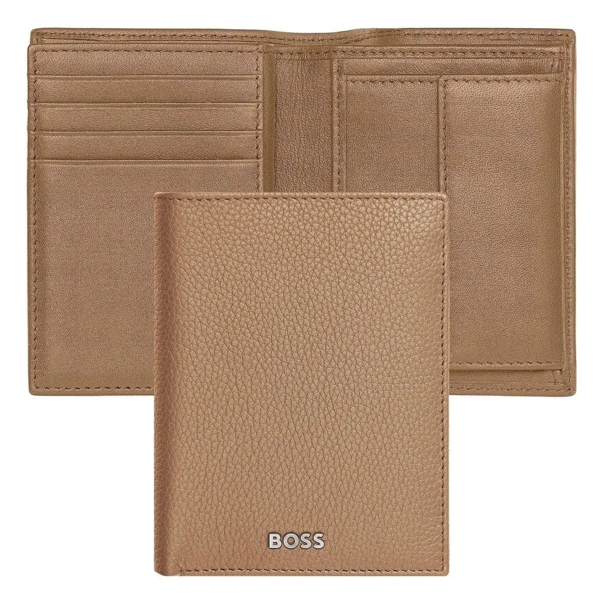Hugo Boss, Kreditkartenetui, Classic Grained, Camel 1