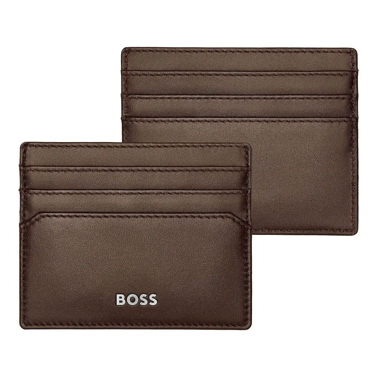 Hugo Boss, Kreditkartenetui, Classic Smooth, Brown 1