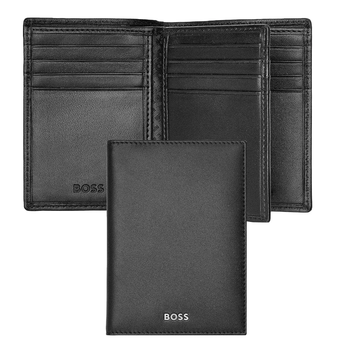 Hugo Boss Kreditkartenetui, Classic Trifold Smooth, Black 1