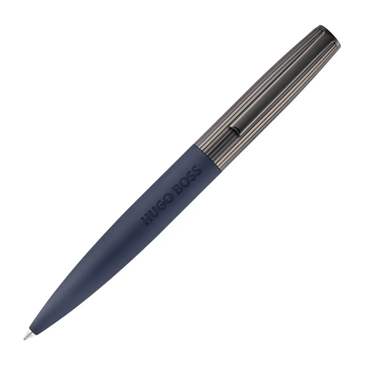 Hugo Boss Kugelschreiber Illusion Arcade, Gunmetal, Blau 1