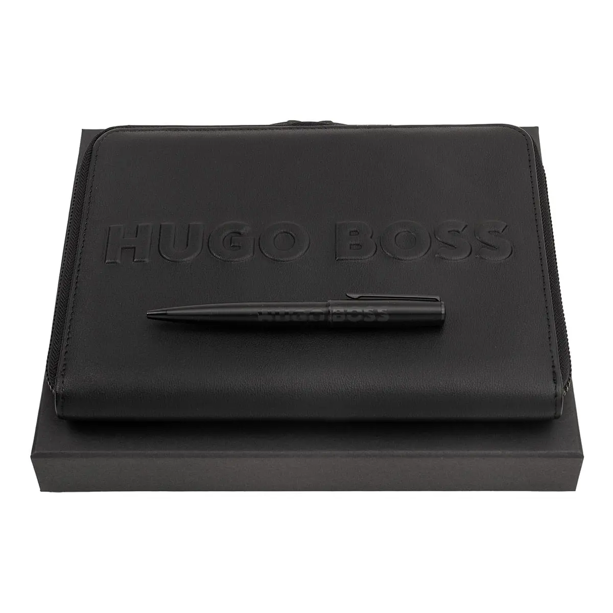 Hugo Boss, Schreibset Label, A5, Schwarz 1