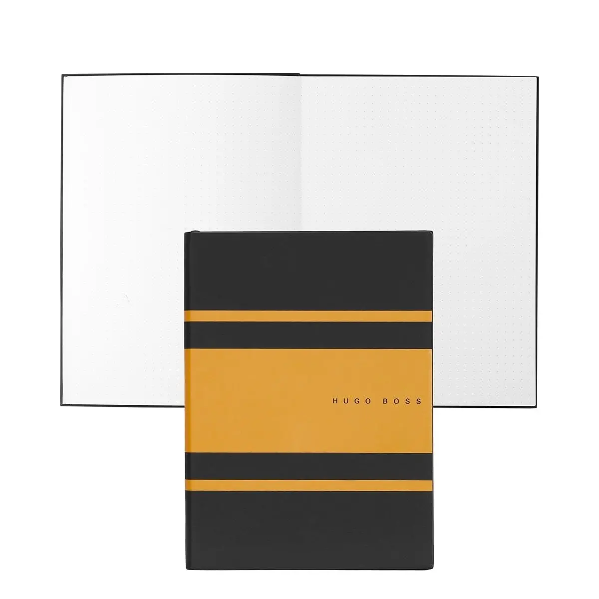 Hugo Boss, Notizbuch Essential Gear, A5 Dotted Weiss, Gelb 1