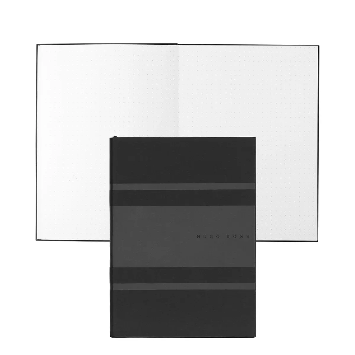 Hugo Boss, Notizbuch Essential Gear, A5 Dotted Weiss, Schwarz 1