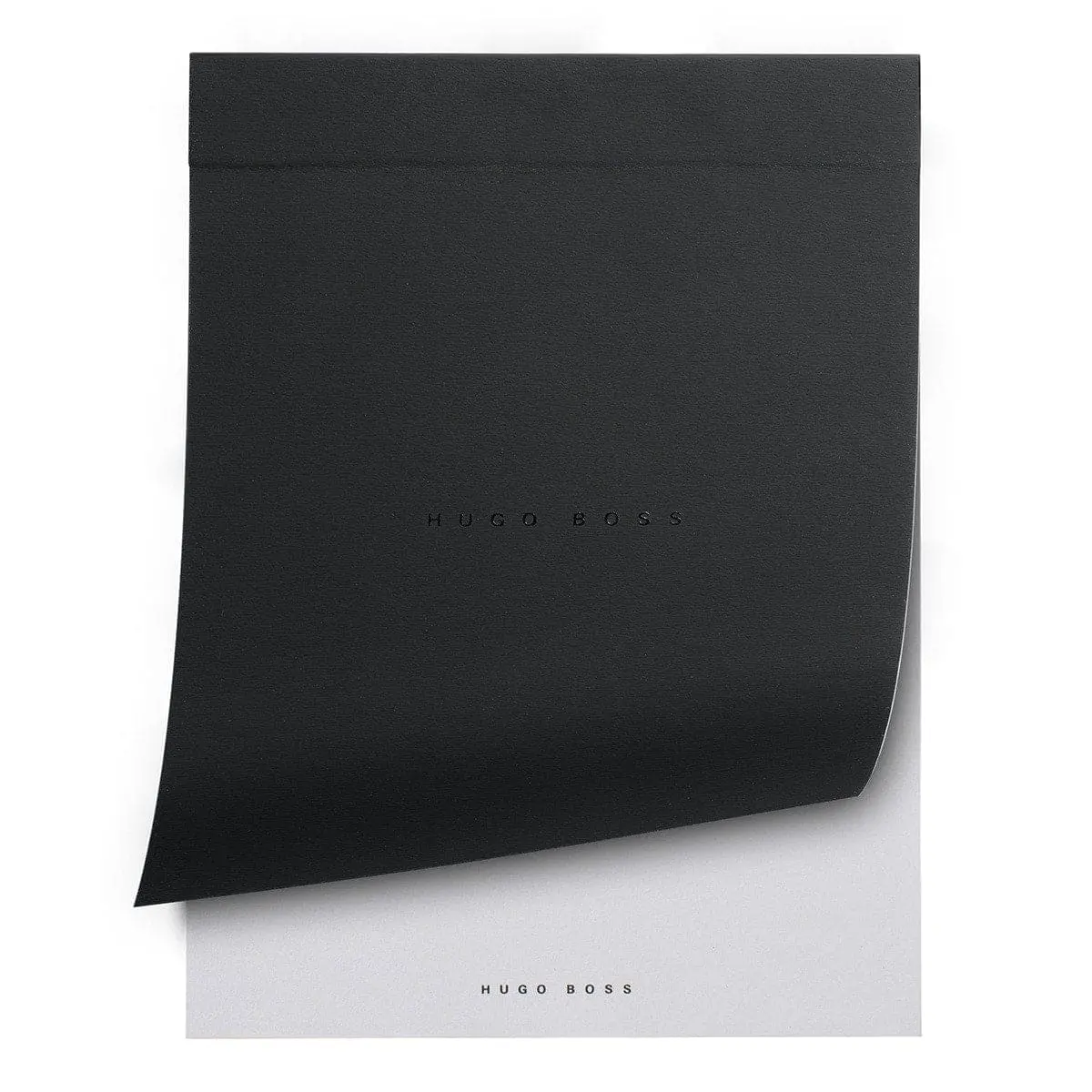 Hugo Boss, Notizbuch, A7 Blanko Weiss, Schwarz 1