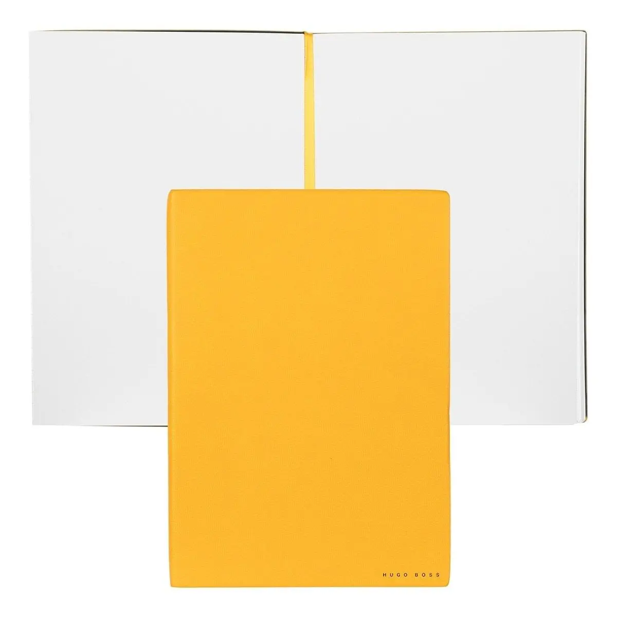 Hugo Boss, Notizbuch Essential Storyline, B5 Blanko Weiss, Gelb 1