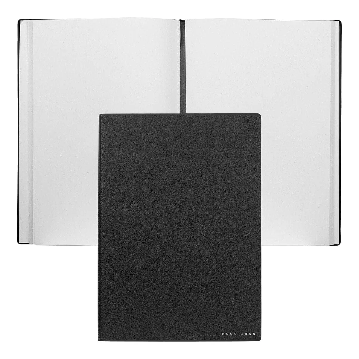 Hugo Boss, Notizbuch Essential Storyline, B5 Blanko Weiss, Schwarz 1