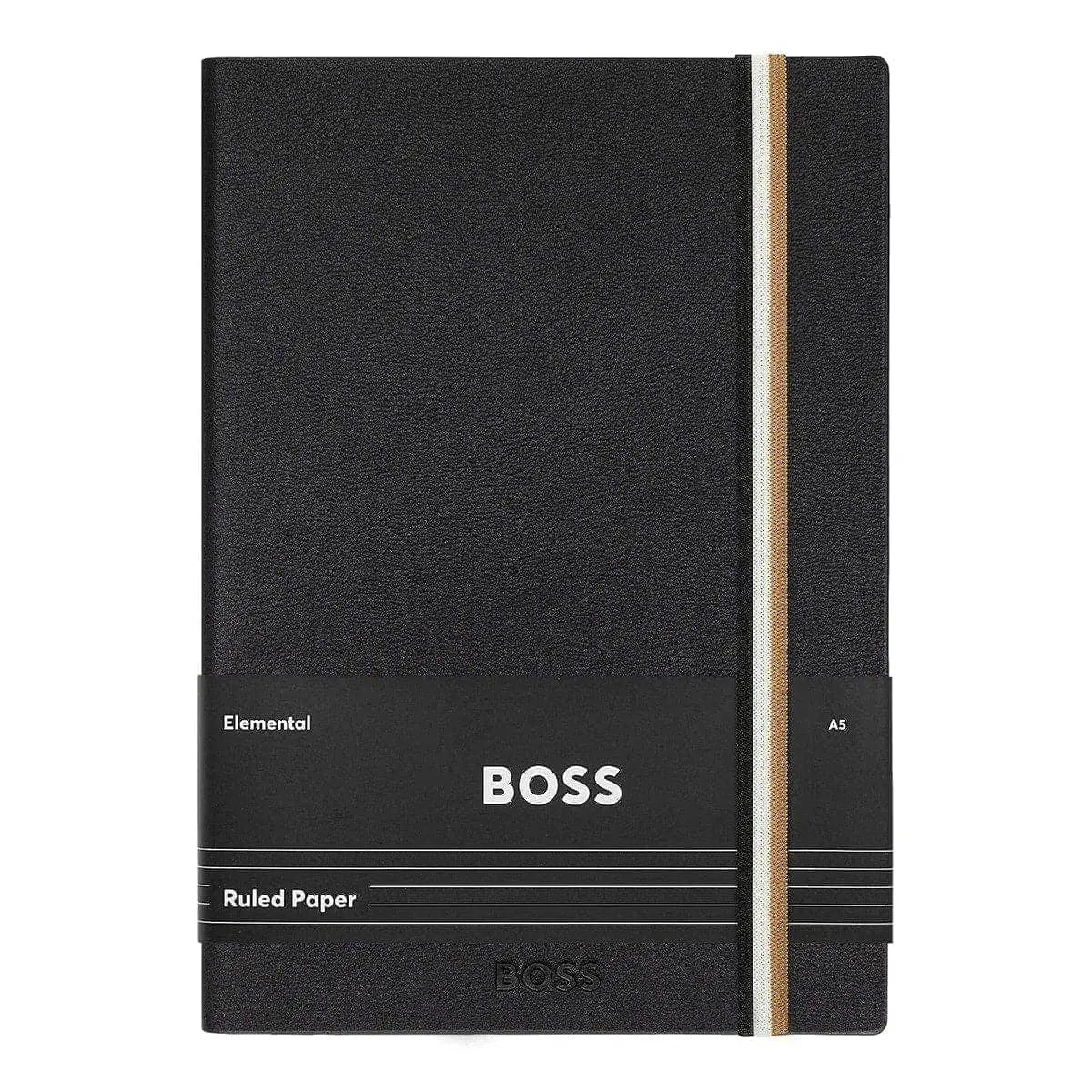 Hugo Boss Notizbuch Iconic A5, Schwarz 1