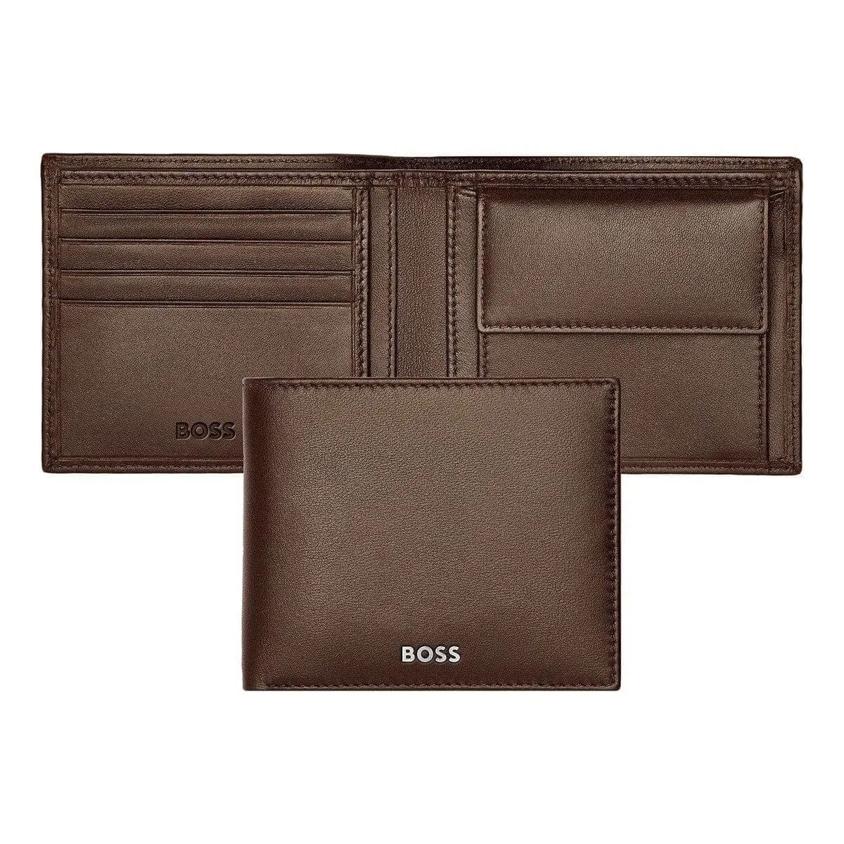 Hugo Boss Portemonnaie, Classic Smooth, Brown 1