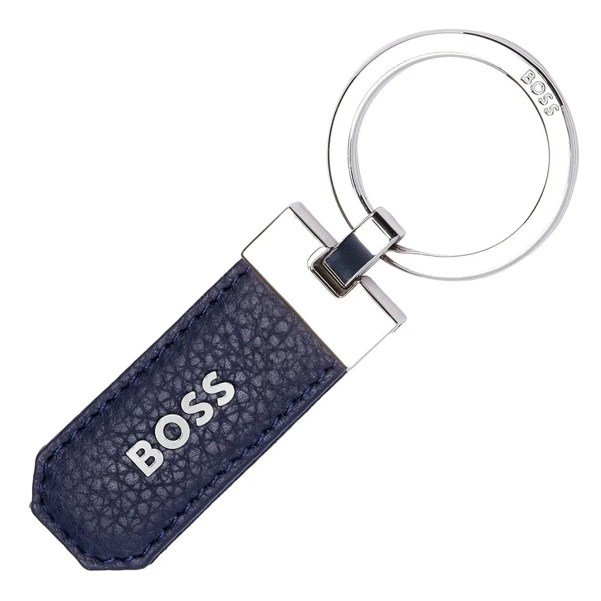 Hugo Boss Schlüsselanhänger, Classic Grained, Navy 1