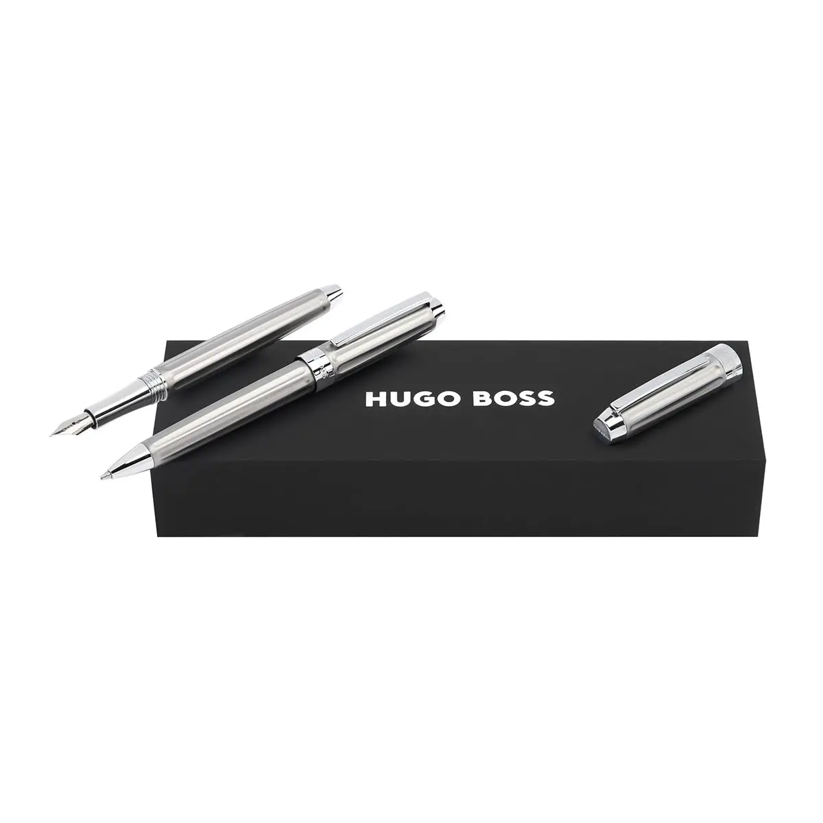 Hugo Boss Füller, Kugelschreiber Beam Chrom 1