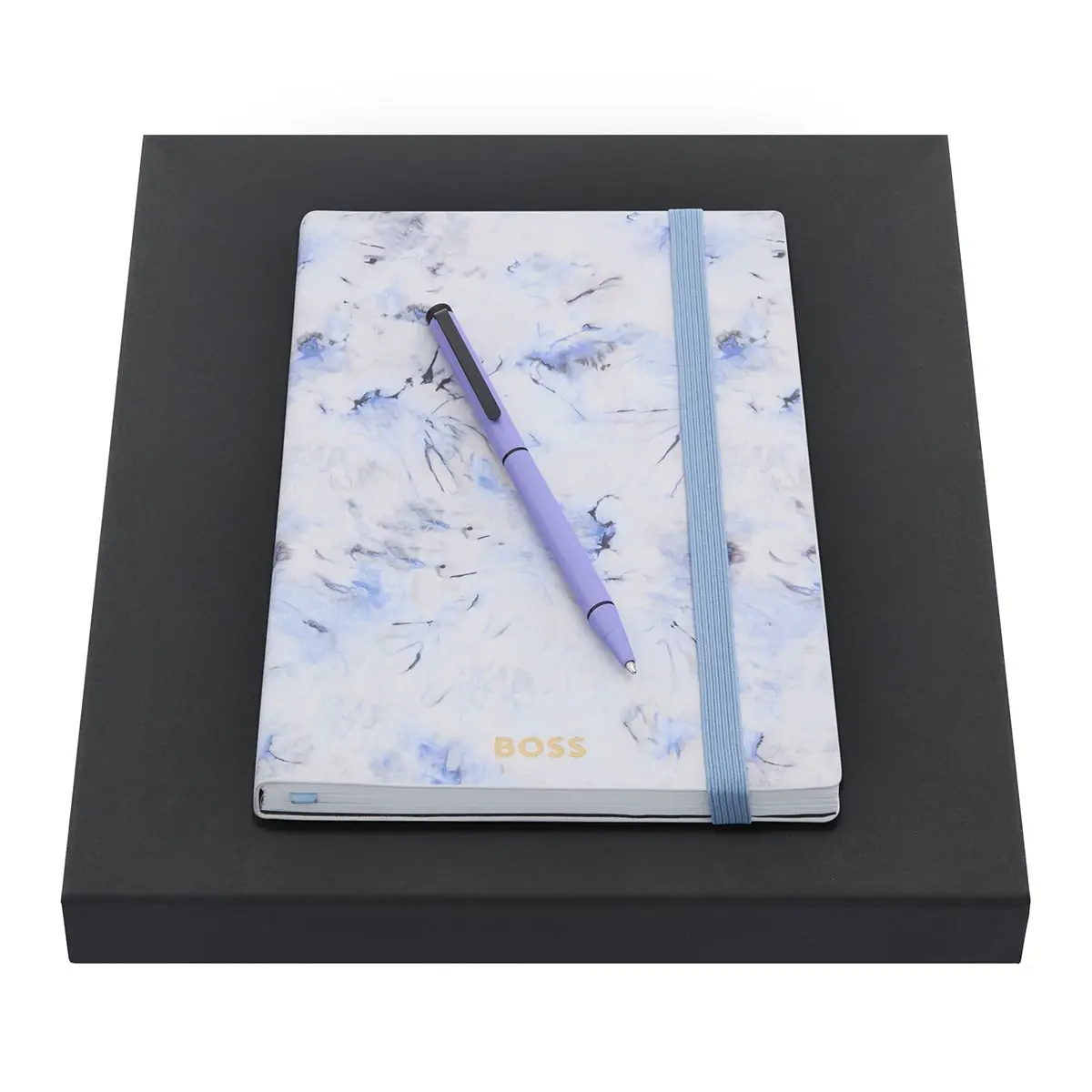 Hugo Boss Kugelschreiber, A5 Notizbuch Cloud A5, Weiss 1