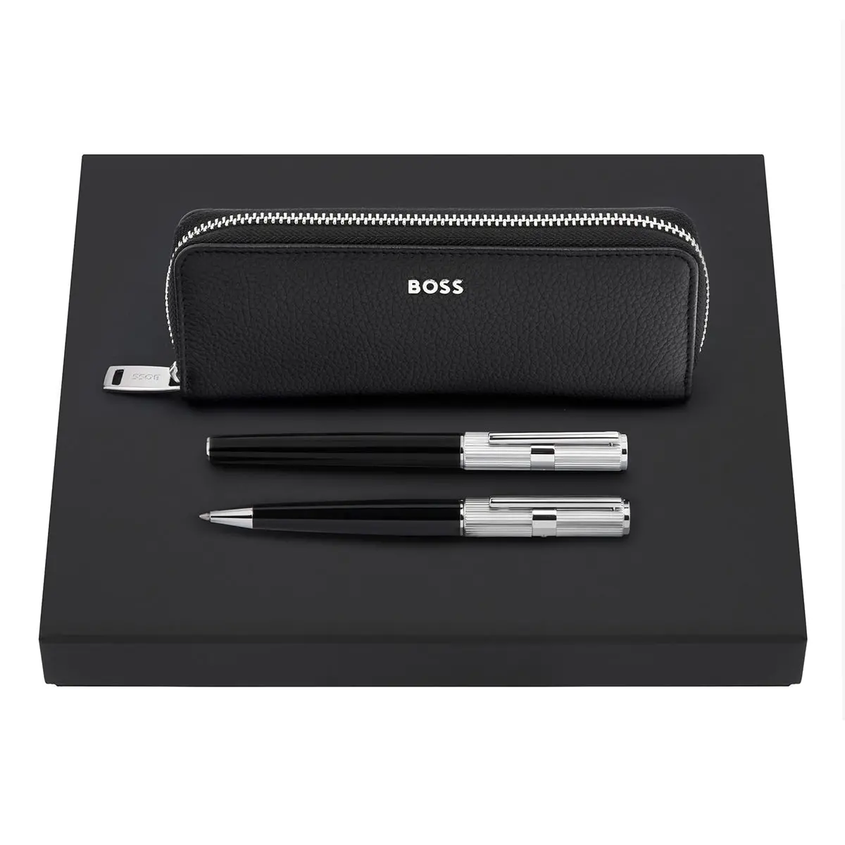 Hugo Boss Stifte-Geschenk Set Aus Füller, Kugelschreiber & Etui (Formation, Schwarz) 1