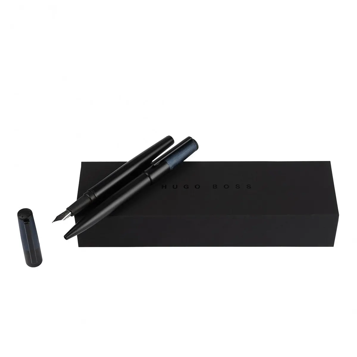 Hugo Boss, Geschenkset Füller & Kugelschreiber, Gear Minimal (Black & Navy) 1