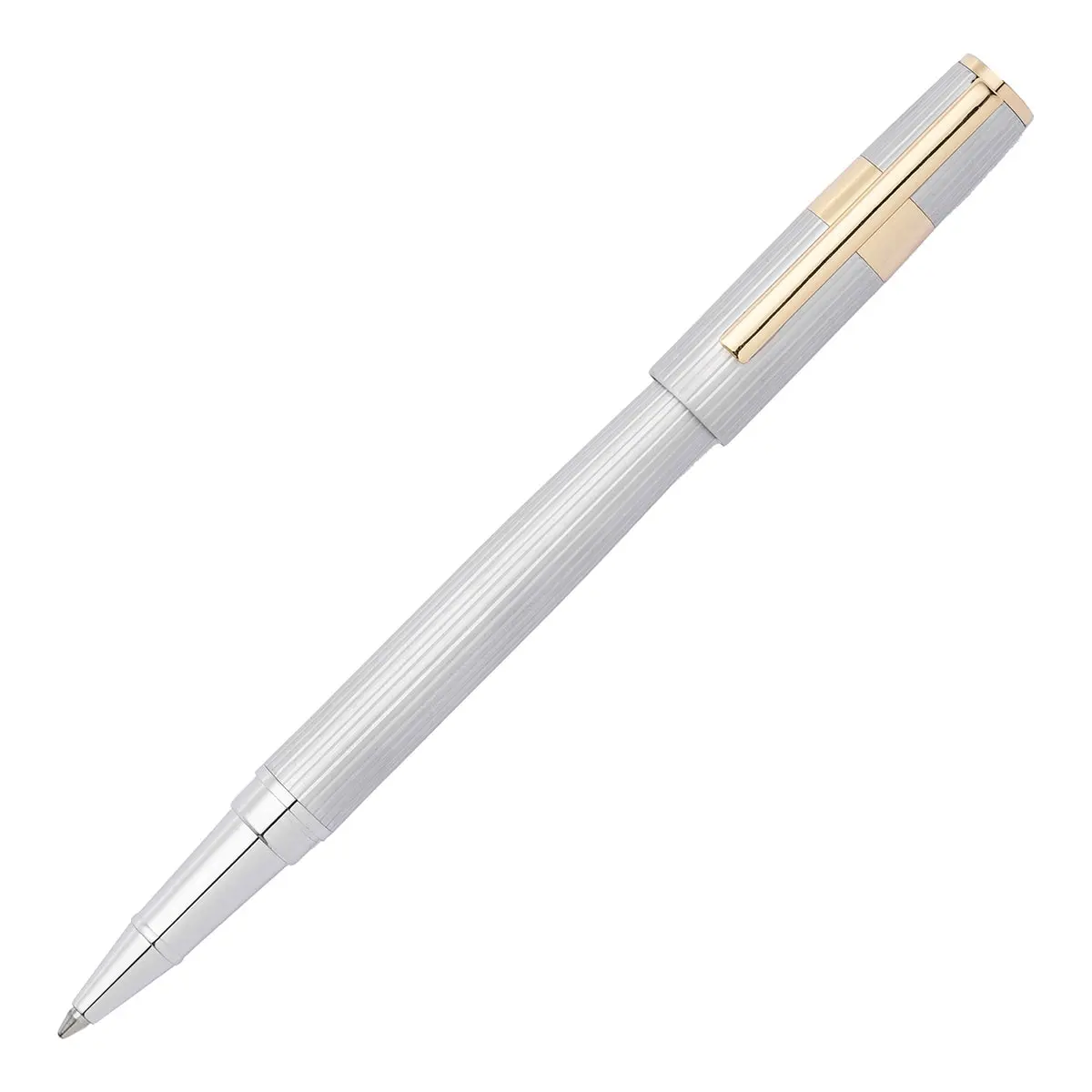 Hugo Boss, Tintenroller Gear Pinstripe, Silber/Gold 1