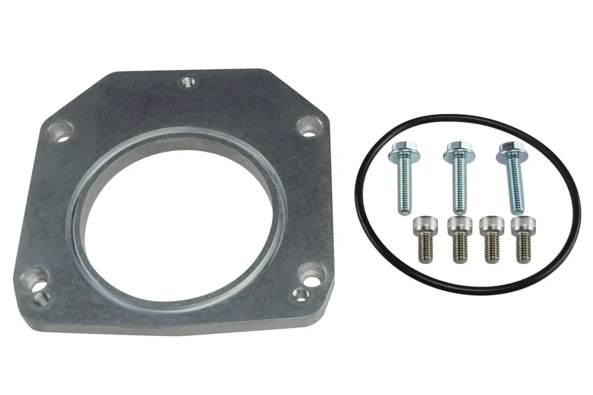 Ict Billet Throttle Body Spacer Adapter – Cnc-Machined Aluminum 551567 1