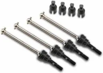 Traxxas Steel Assembled Driveshafts: 1/16 Slash Vxl (4) 1