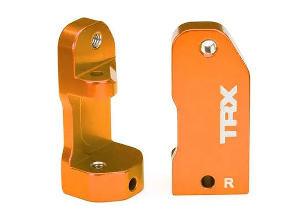 Traxxas Aluminium 6061-T6 Caster Blocks: 30 Degree (Orange) 1