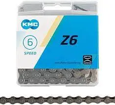 Kmc Z6 116L Chain: 6 Speed (Grey) 1