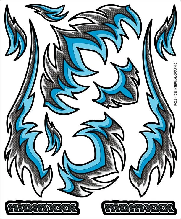 Xxxmain Racing Internal Decals: Ice 1