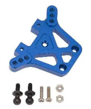 Hobby Details Aluminum Rear Shock Tower: 1/18 Teton (Blue) 1