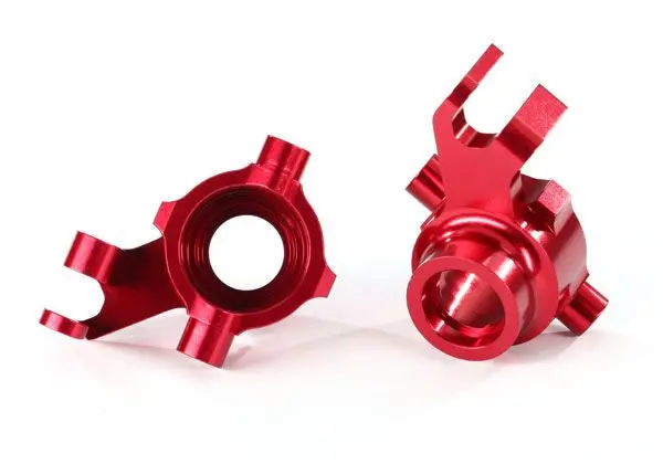 Traxxas Aluminium Steering Blocks 6061-T6: Maxx (Red) 1