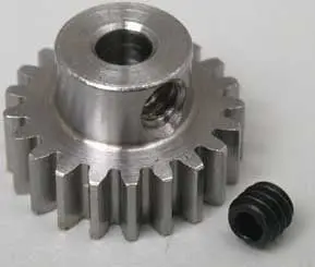 Robinson Racing Steel Pinion: 0.6Mod (21T) 1